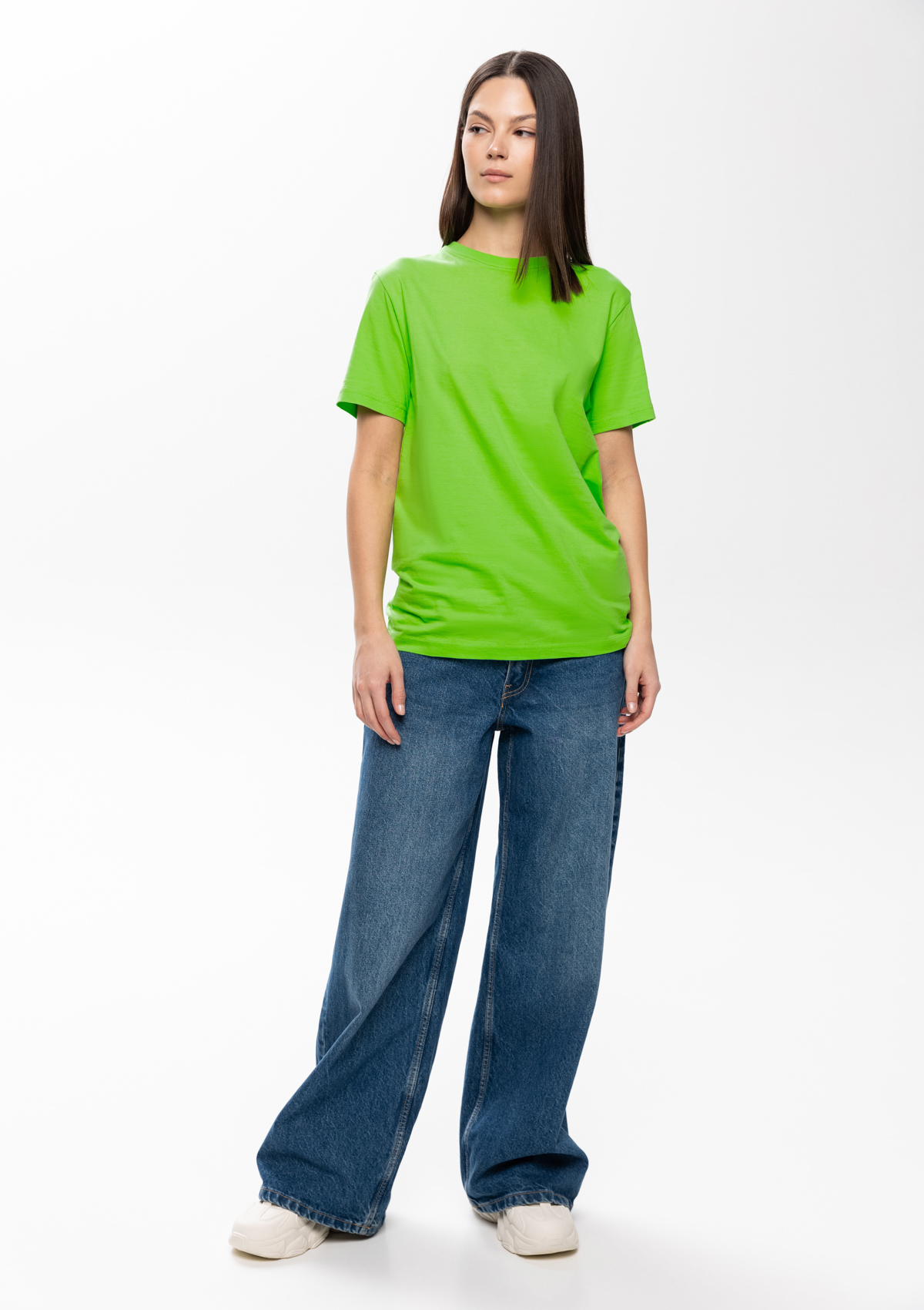 Футболка унисекс без бокового шва STAN хлопок 160, 02, Ярко-зелёный,  (26)  (54/XXL)