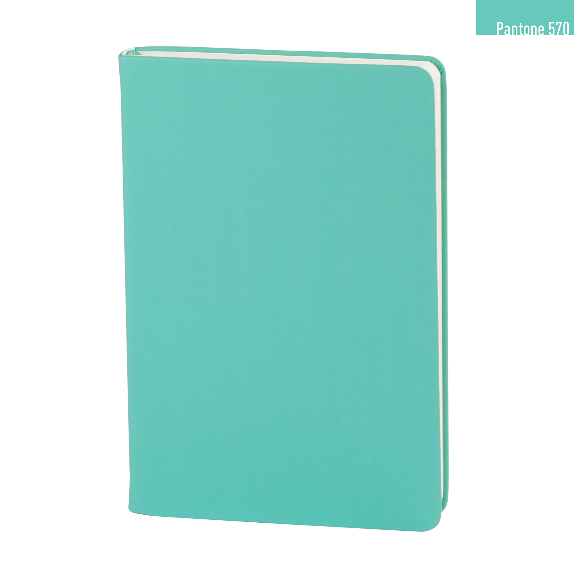 Ежедневник недатированный "Милан", А5, покрытие soft touch, мятный