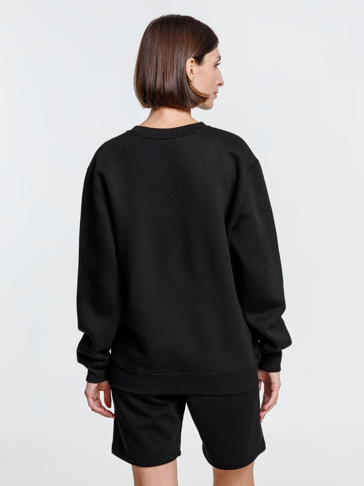 Свитшот унисекс Delta, черный, размер XXL