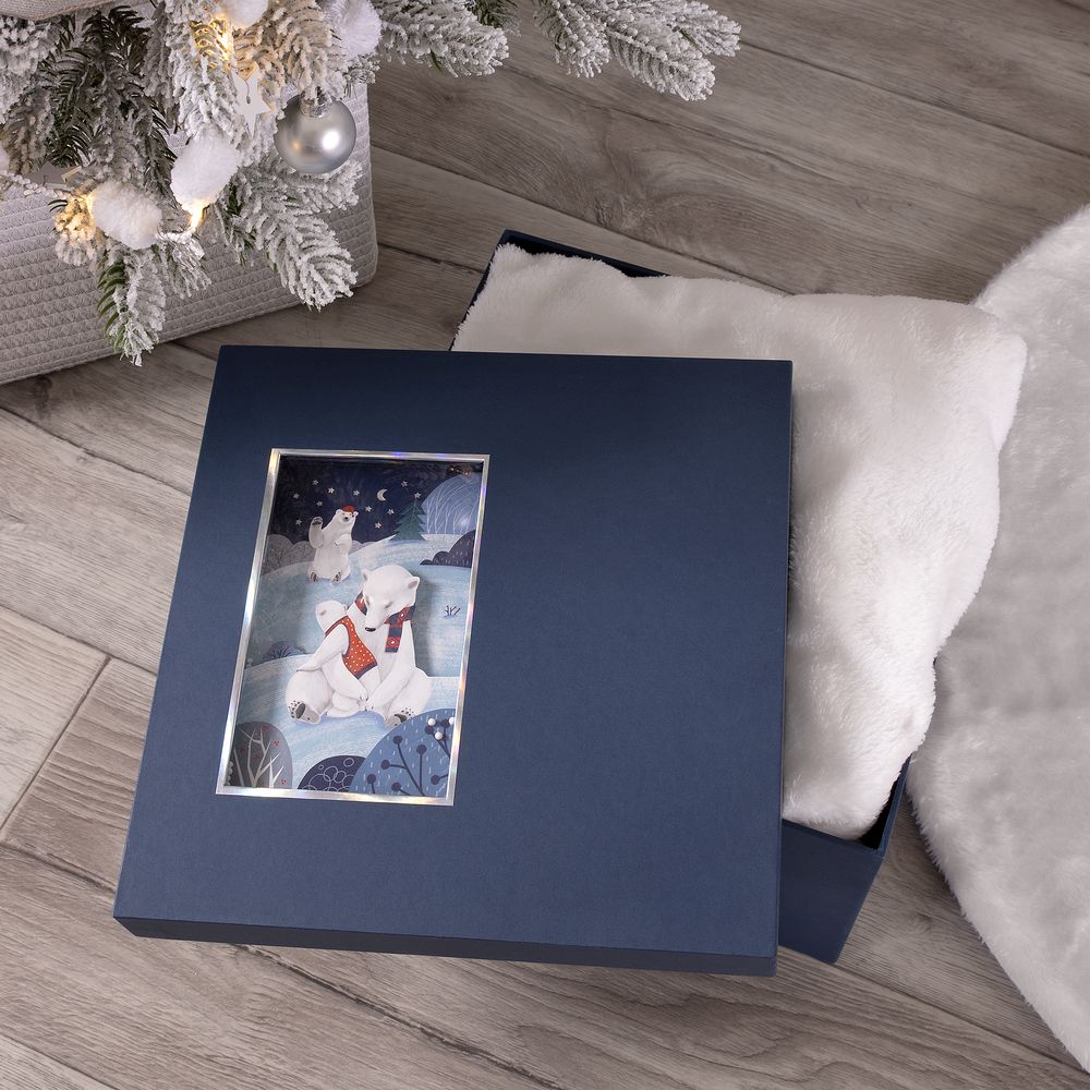 Коробка The Blue Bear — пример нанесения логотипа () | Print Logo