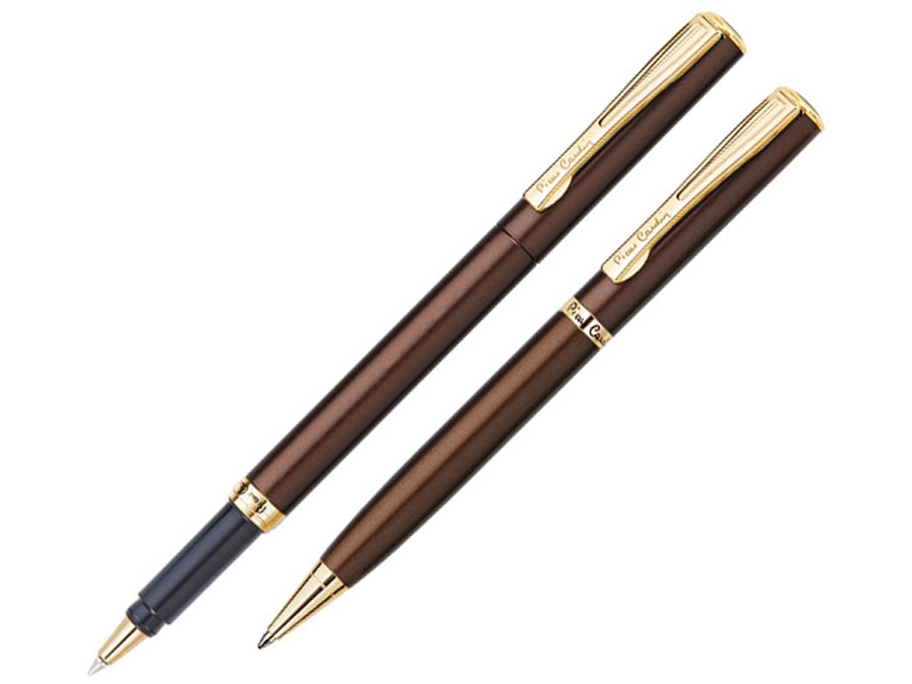 Набор ПАРА (PEN&amp;PEN): ручка шариковая, ручка-роллер с логотипом Pierre Cardin | Print Logo