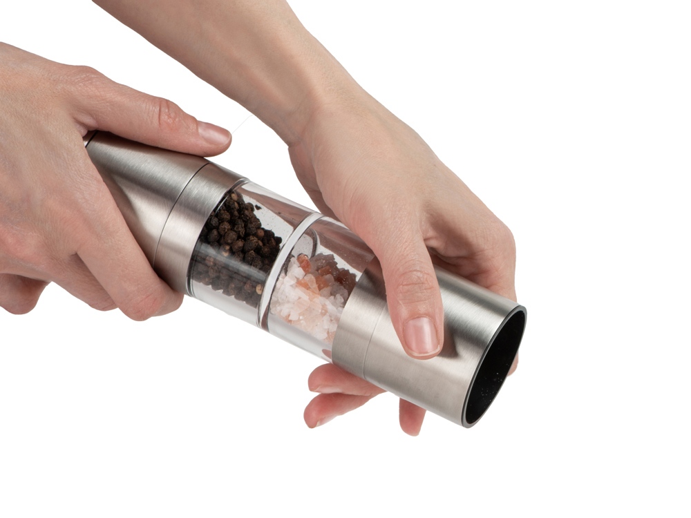 Двойная механическая мельница Twin с логотипом Eat&Bite | Print Logo