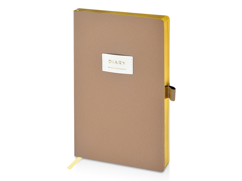 Ежедневник недатированный А5 Total beige с логотипом Bruno Visconti | Print Logo