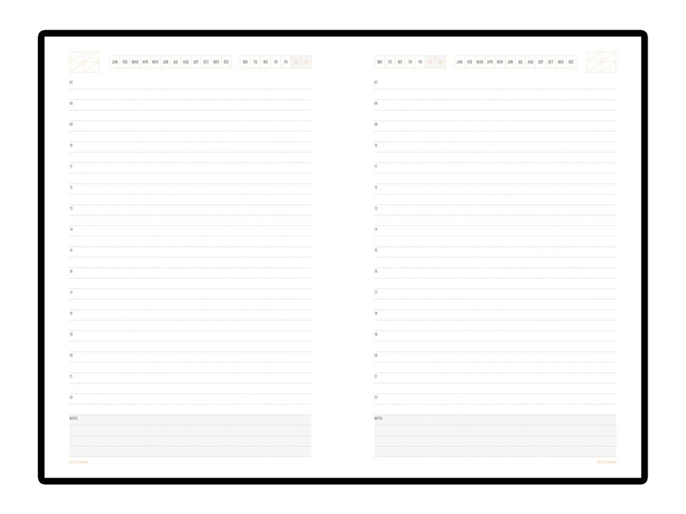 Ежедневник А5 недатированный Mercury, морская волна