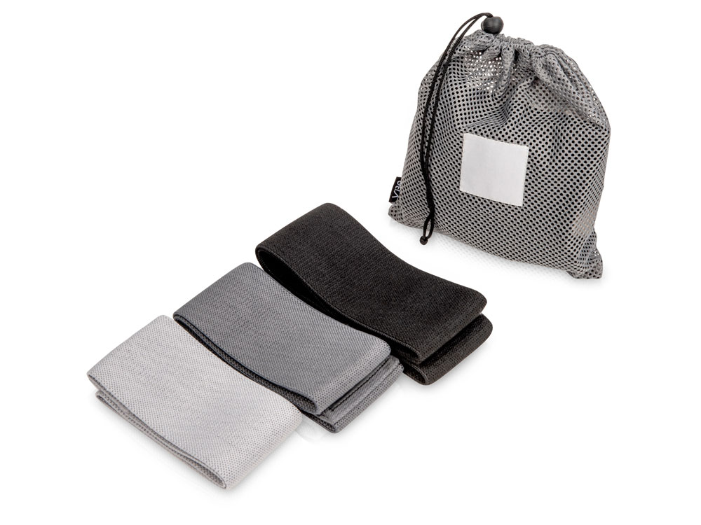 Набор тканевых фитнес-резинок Shape с логотипом Vibe | Print Logo