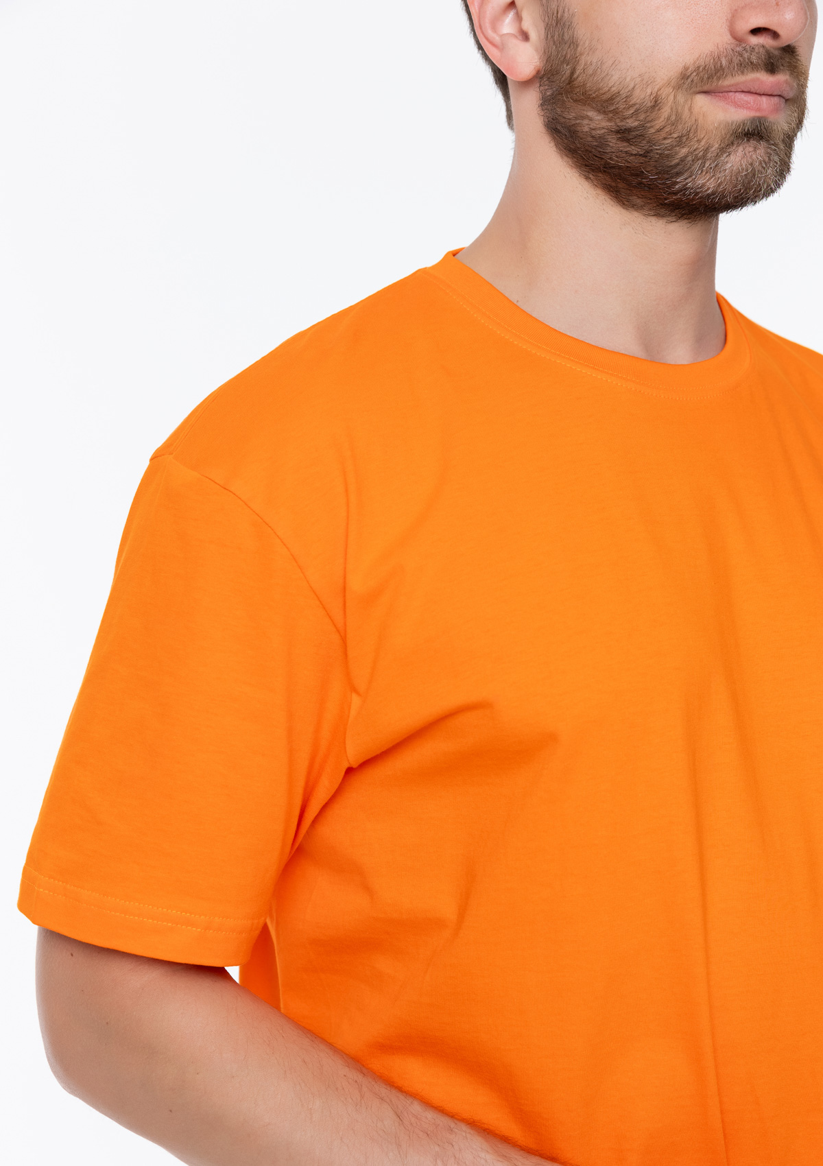 Футболка унисекс без бокового шва STAN хлопок 160, 02, Оранжевый,  (28/1)  (60-62/5XL)