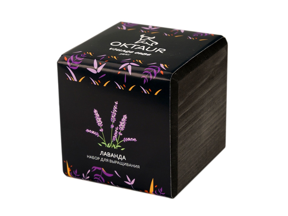 Набор для выращивания Small village cube Лаванда с логотипом OKTAUR | Print Logo