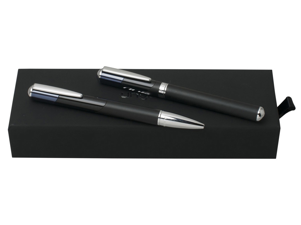 Подарочный набор Lapo: ручка шариковая, ручка-роллер с логотипом Ungaro | Print Logo