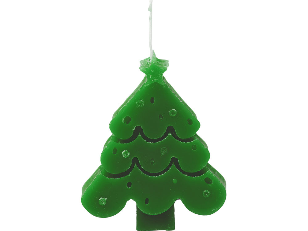 Свеча Елочка, зеленый