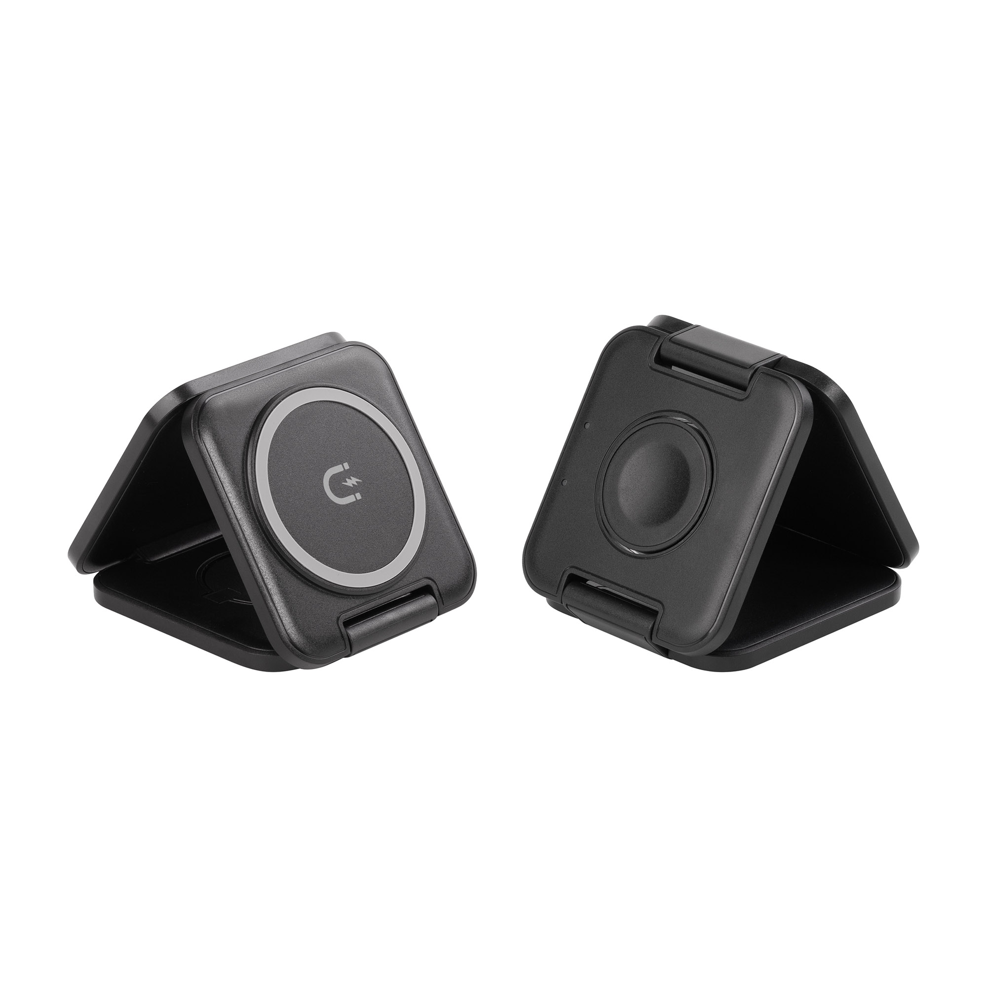 Складная беспроводная (15W) зарядная станция "Flip" с MagSafe фото на сайте Print Logo.