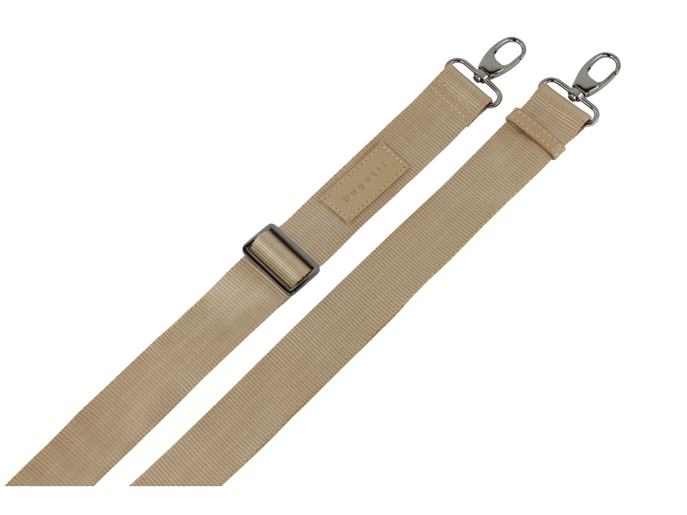 Сумка женская BUGATTI ЭЛЬЗА | ELSA, песочного цвета, воловья кожа/полиэстер, 32х13х22 см