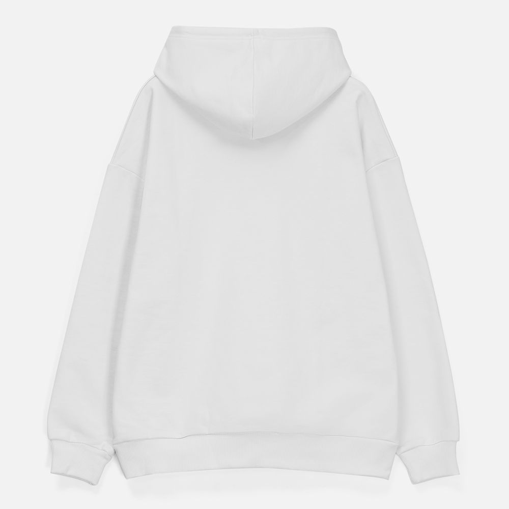 Худи унисекс оверсайз Daylero, белое, размер 3XL/4XL
