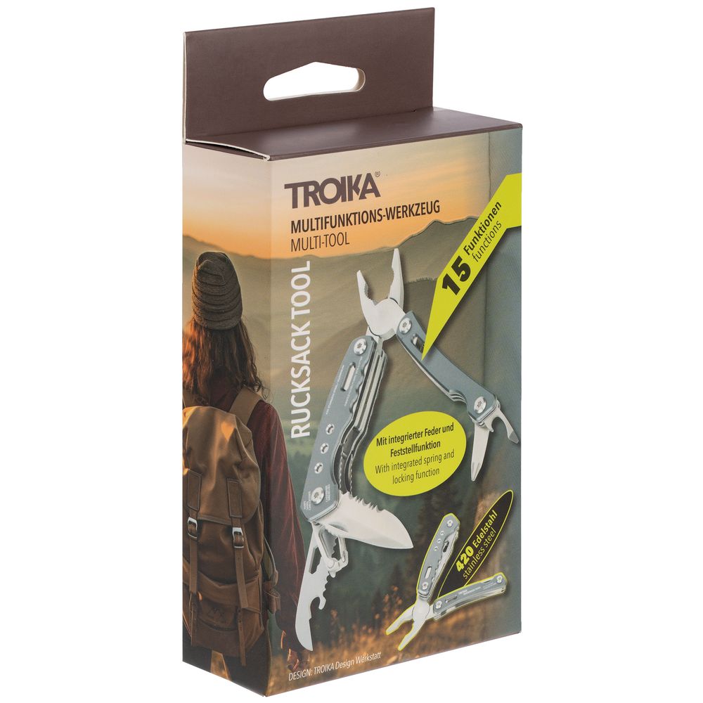Мультитул Rucksack Tool — пример нанесения логотипа (Troika) | Print Logo