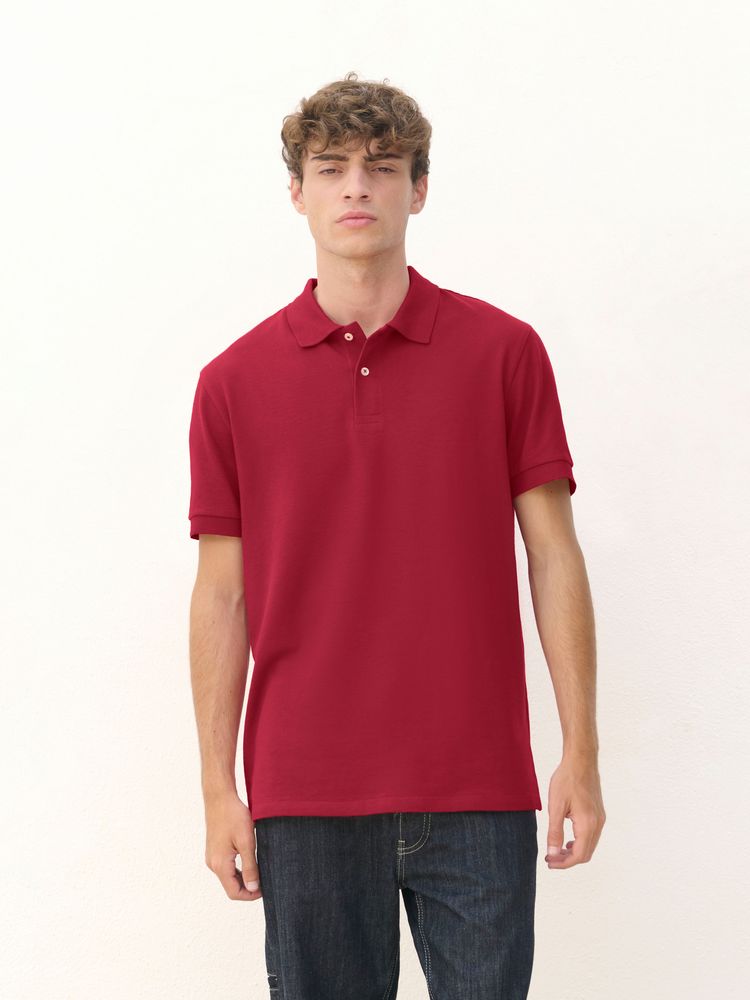 Рубашка поло унисекс Pacific, красная (бургунди), размер XL
