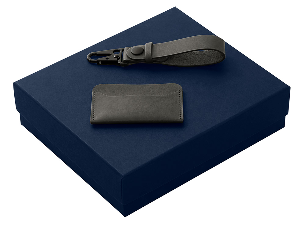 Подарочный набор Long River: картхолдер, ремешок для ключей с логотипом Long River | Print Logo