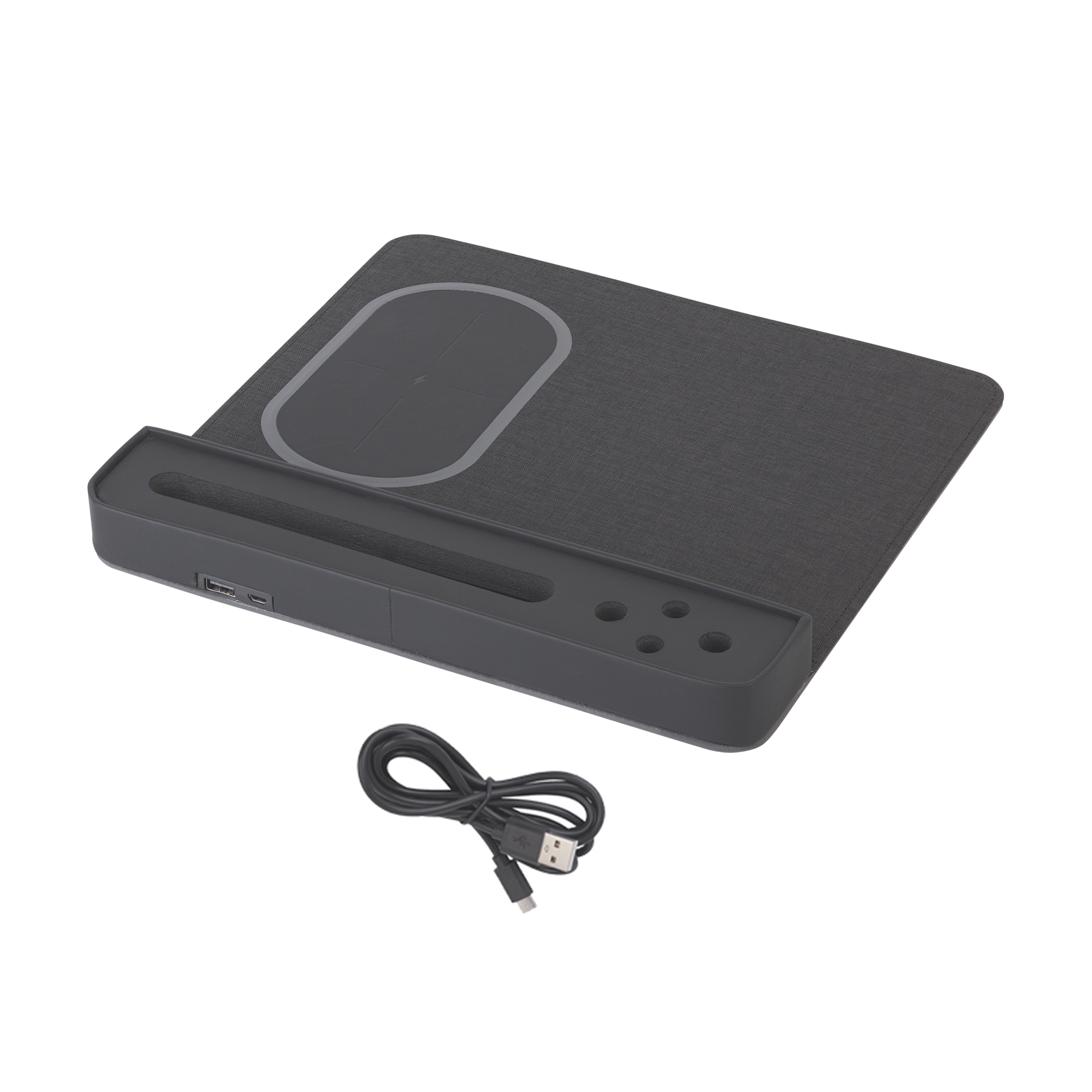 Настольная подставка с беспроводным зарядным устройством фото на сайте Print Logo.