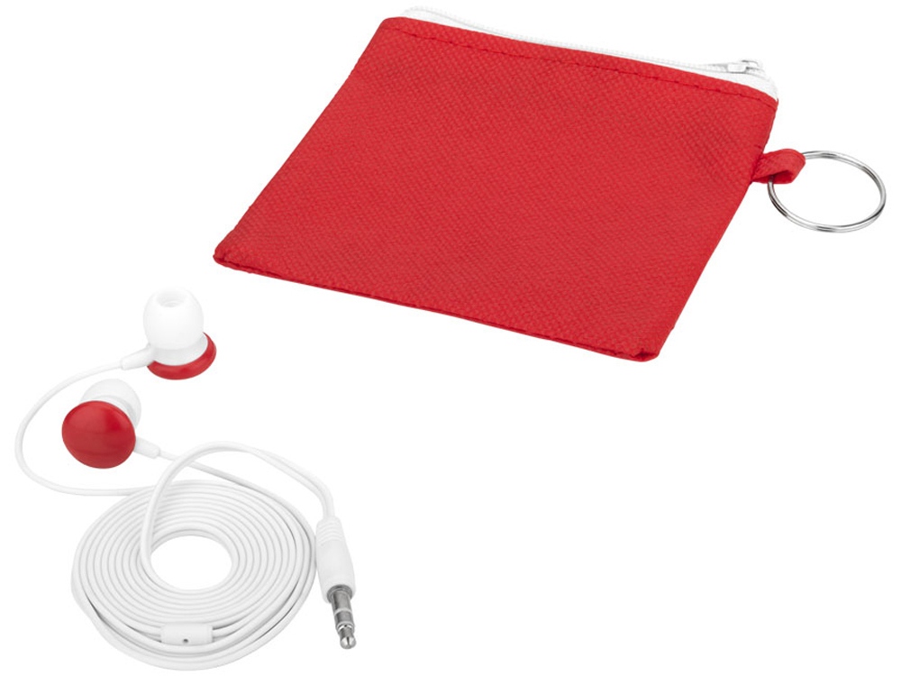 Наушники Star в нетканом чехле, красный
