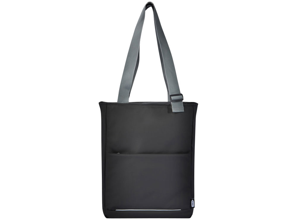 Водонепроницаемая эко-сумка Aqua для ноутбука с диагональю экрана 14 дюймов, сплошной черный (P)