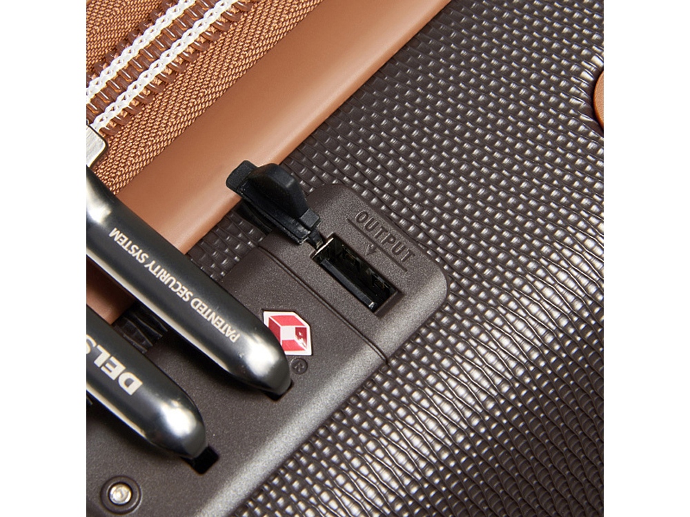 Чемодан 4-х колесный DELSEY, CHATELET AIR 2.0, 38л, коричневый