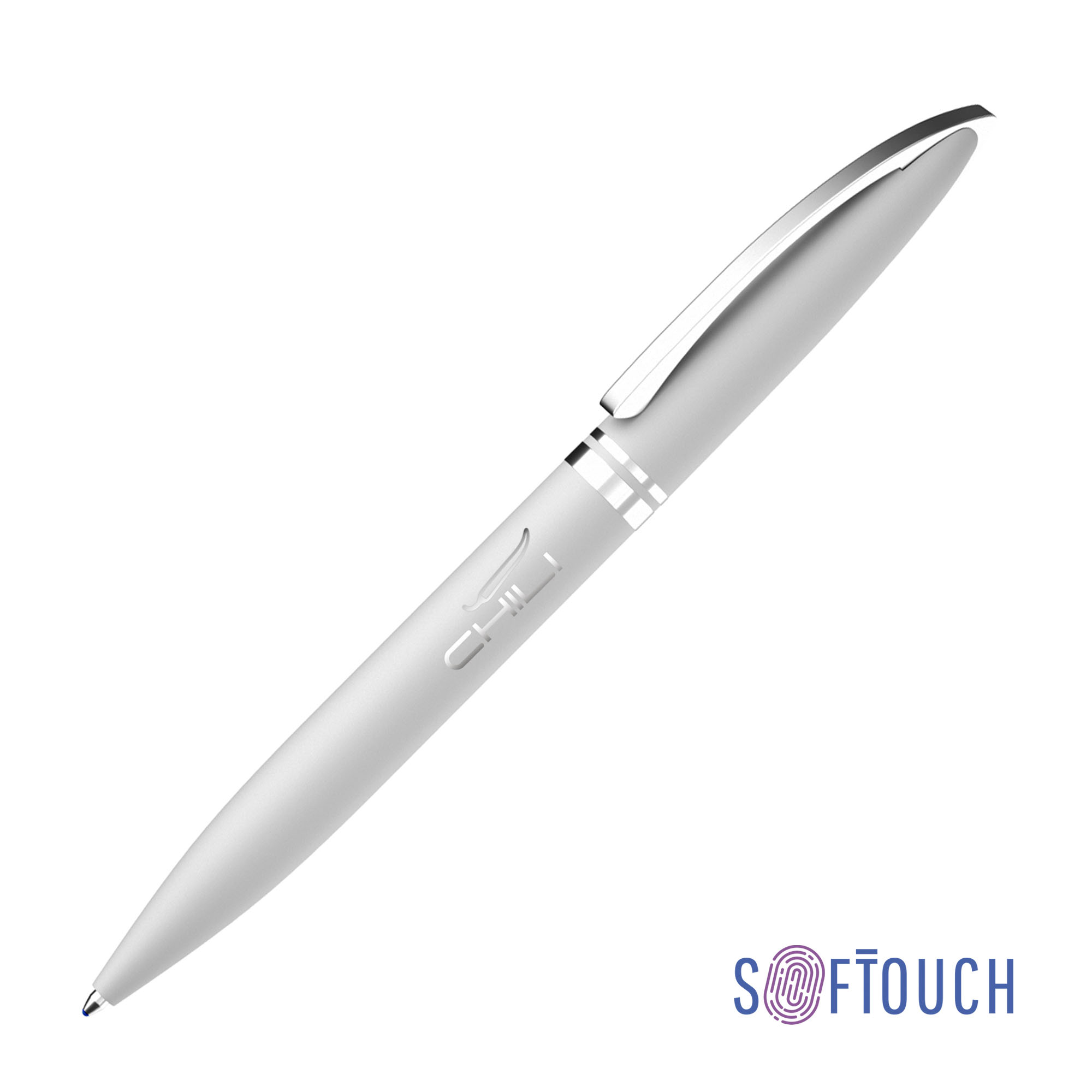 Ручка шариковая "Rocket", покрытие soft touch, оранжевый