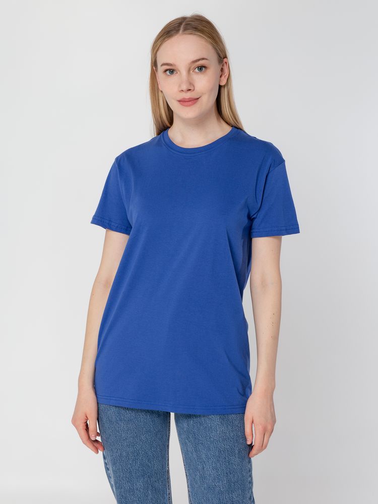 Футболка унисекс T-bolka 160, ярко-синяя, размер 4XL