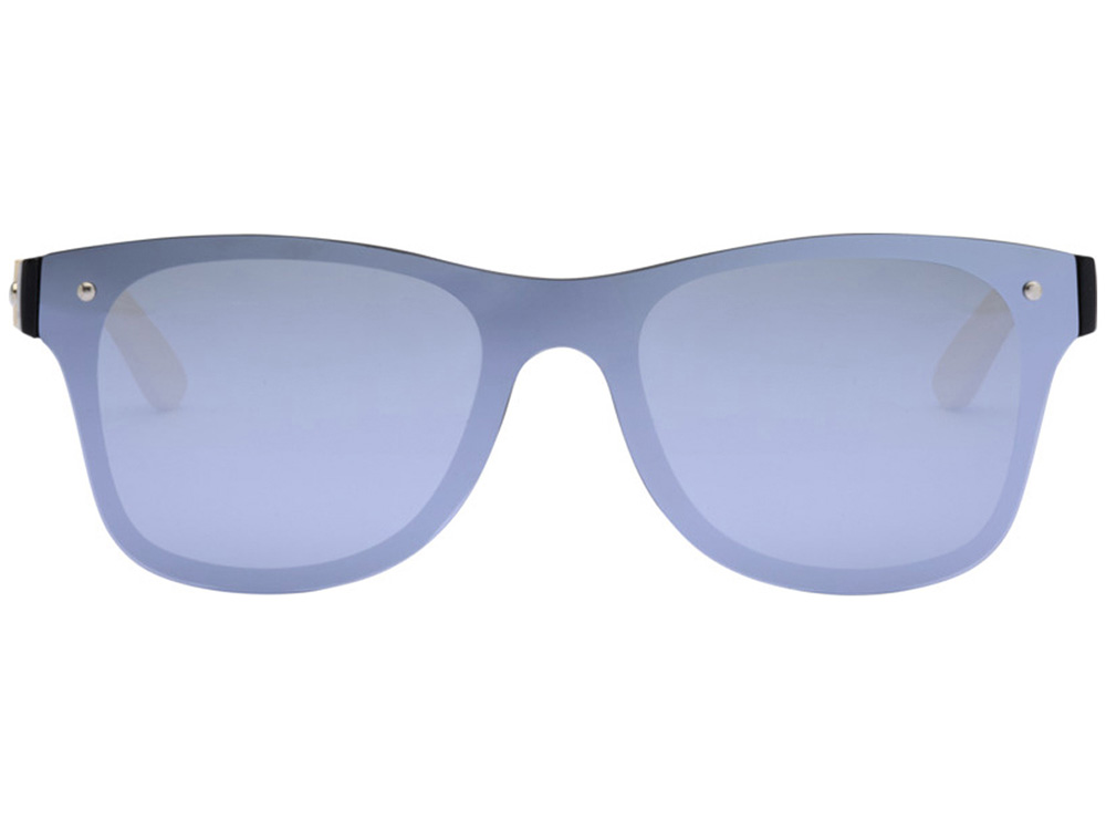 Солнцезащитные очки Tan с бамбуковыми дужками - Серебристый