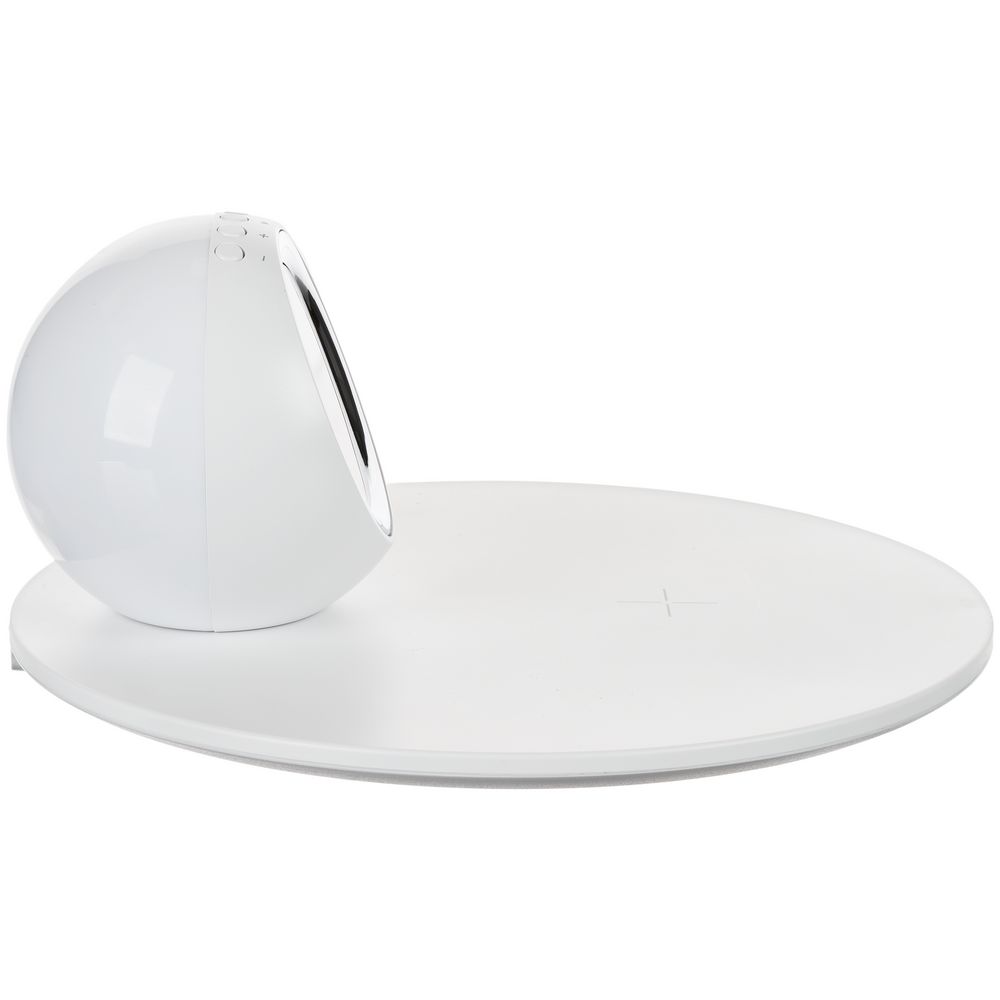 Станция беспроводной зарядки с часами и подсветкой GlobeBee фото на сайте Print Logo.