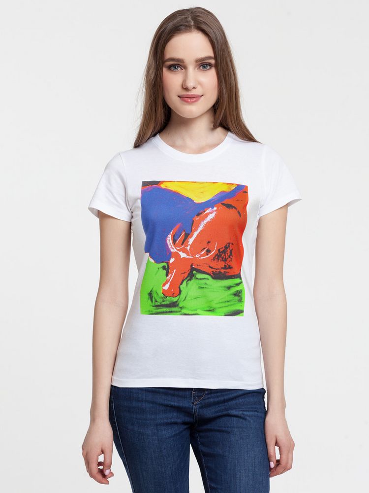 Футболка женская Toro с логотипом CoolColor | Print Logo