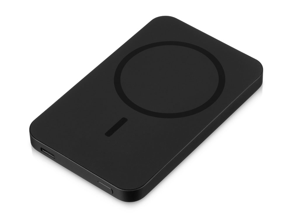 Магнитный беспроводной внешний аккумулятор Razor, металл, 5000 mAh с логотипом  | Print Logo