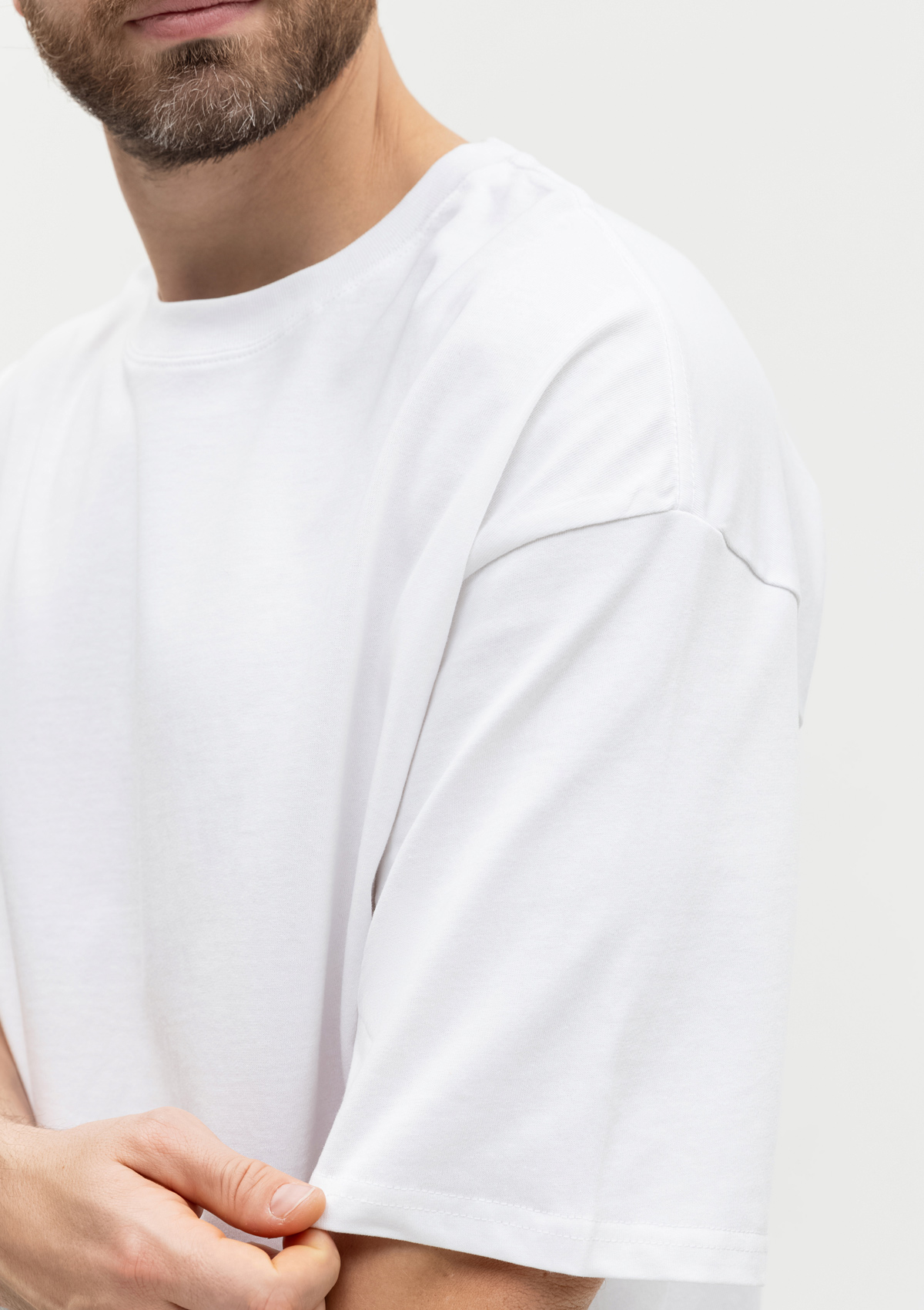 Футболка унисекс оверсайз STAN хлопок 240, 56, Белый,  (10/1)  (48/M)