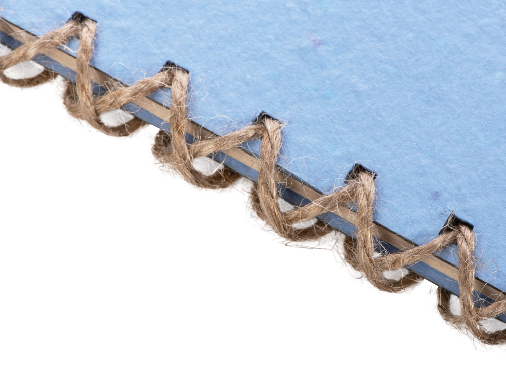 Живой блокнот с семенами цветов, А6, синий