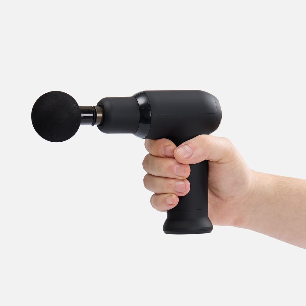 Перкуссионный массажер Stress Away — пример нанесения логотипа (Molti) | Print Logo