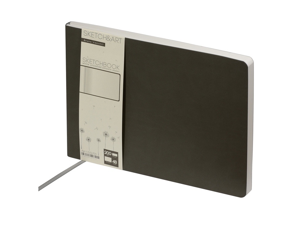 Скетчбук B5 Sketch & Art 200 г/м2, soft-touch с логотипом Bruno Visconti | Print Logo