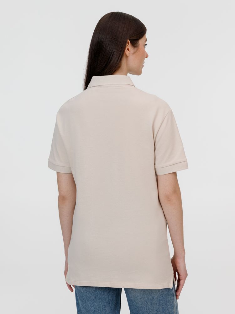 Рубашка поло унисекс Pacific, бежевая (льняная), размер M