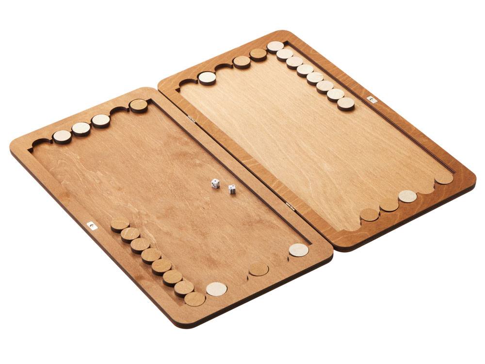 Деревянные нарды Moves с логотипом  | Print Logo