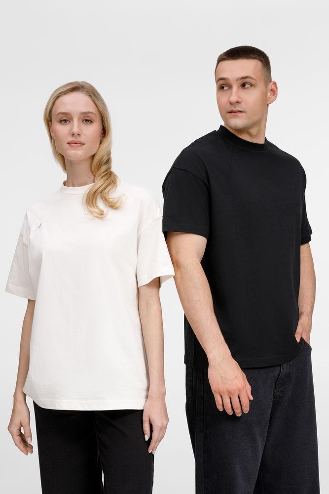 Футболка оверсайз унисекс Sinkopa, молочно-белая, размер XL/XXL