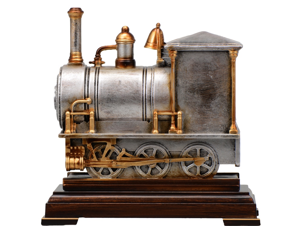 Погодная станция Паровоз, бронза с чернением