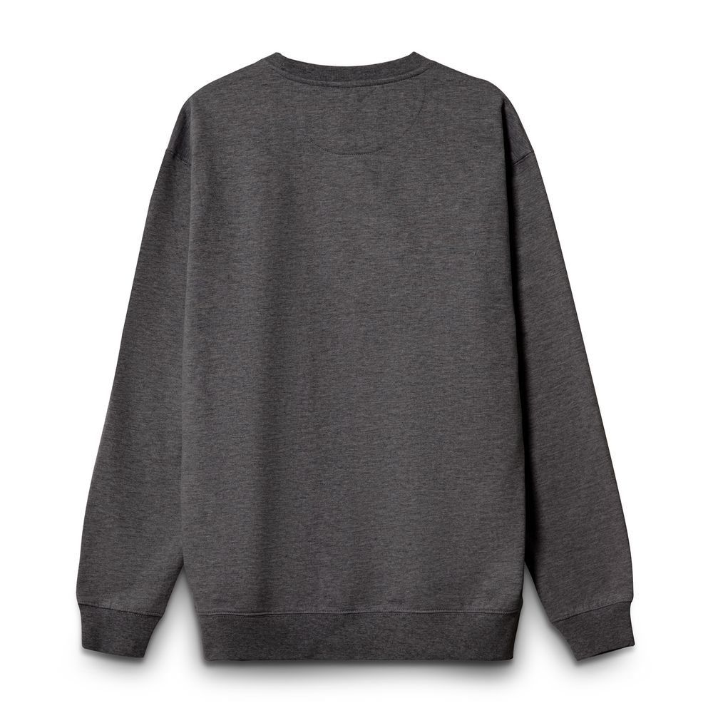 Свитшот унисекс Columbia, черный меланж, размер 3XL