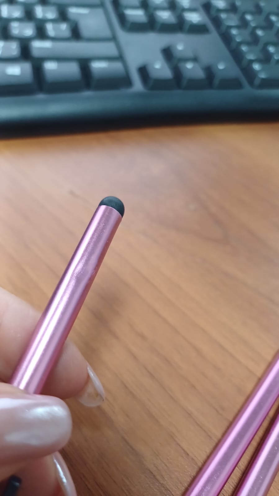 Стилус металлический Touch Smart Phone Tablet PC Universal, розовый (Р)