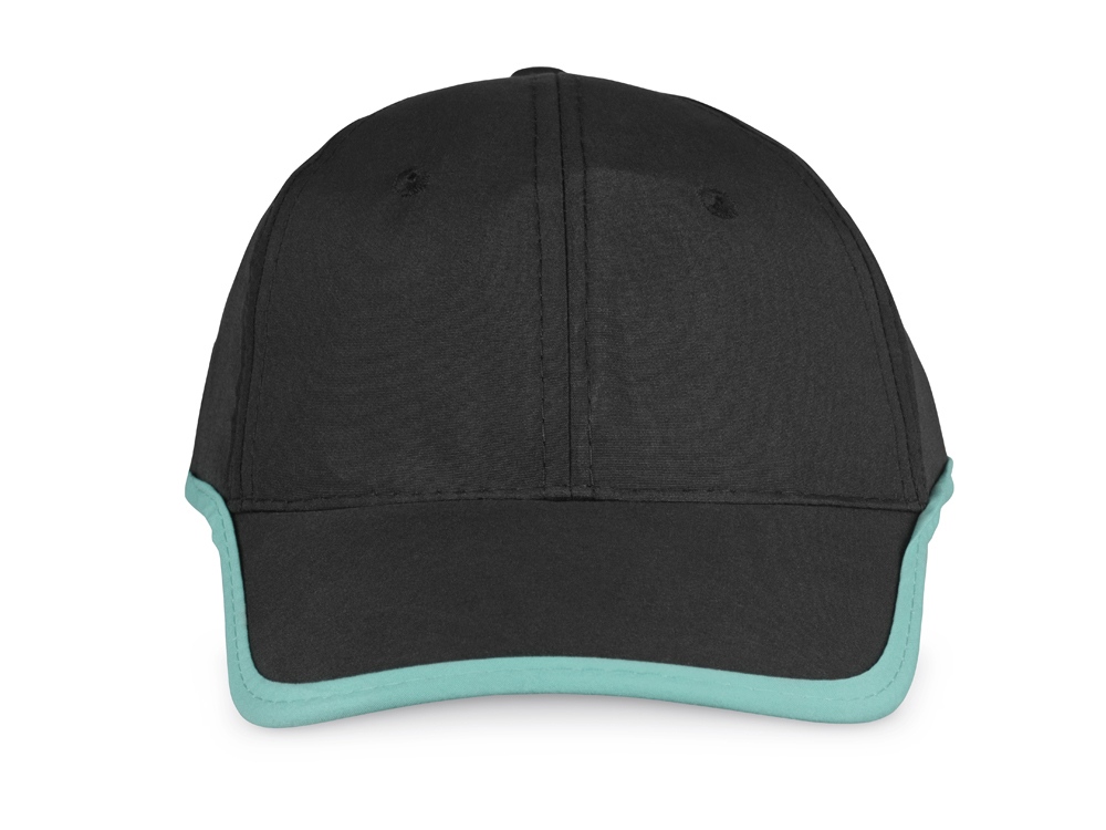 Бейсболка Solo, черный/голубой