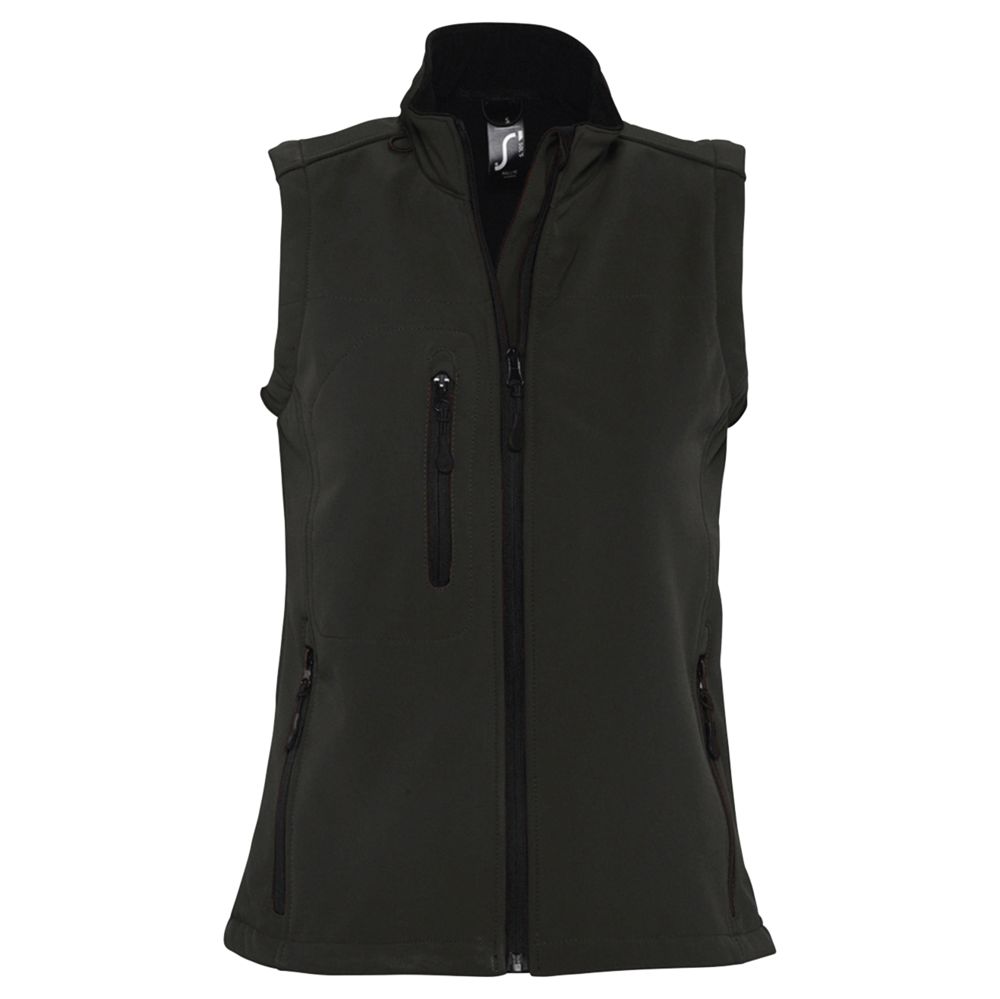 Жилет женский софтшелл Rallye Women ярко-синий с логотипом Sol's | Print Logo