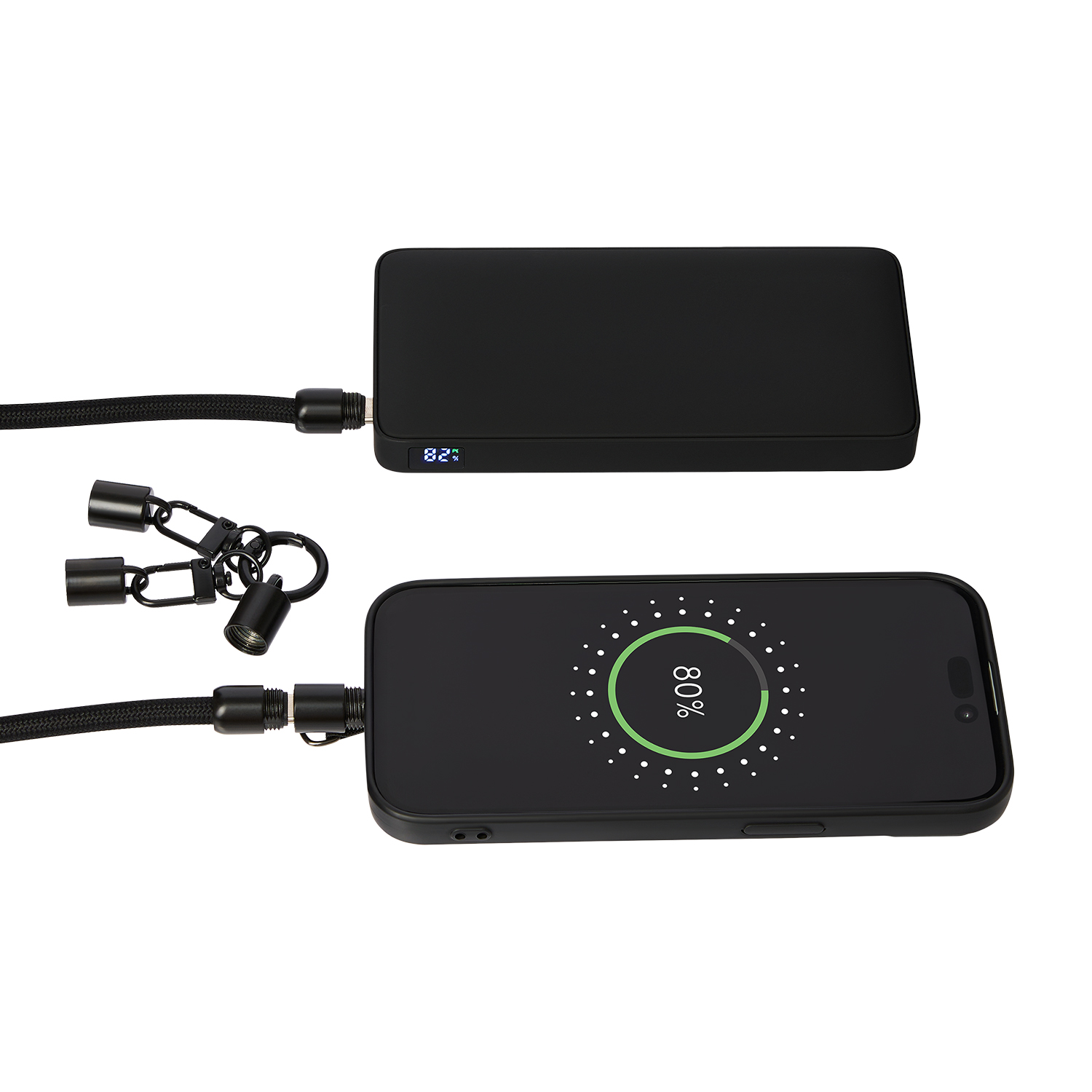 Кабель-ланьярд Волтрикс (Voltrix), черный фото на сайте Print Logo.