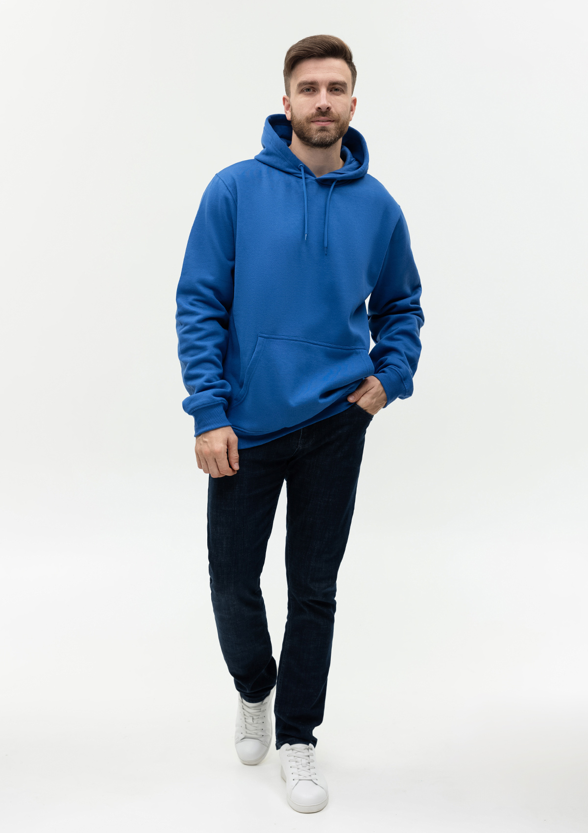 Худи унисекс STAN футер с начёсом 260, 20, Синий,  (16/1)  (46/S)