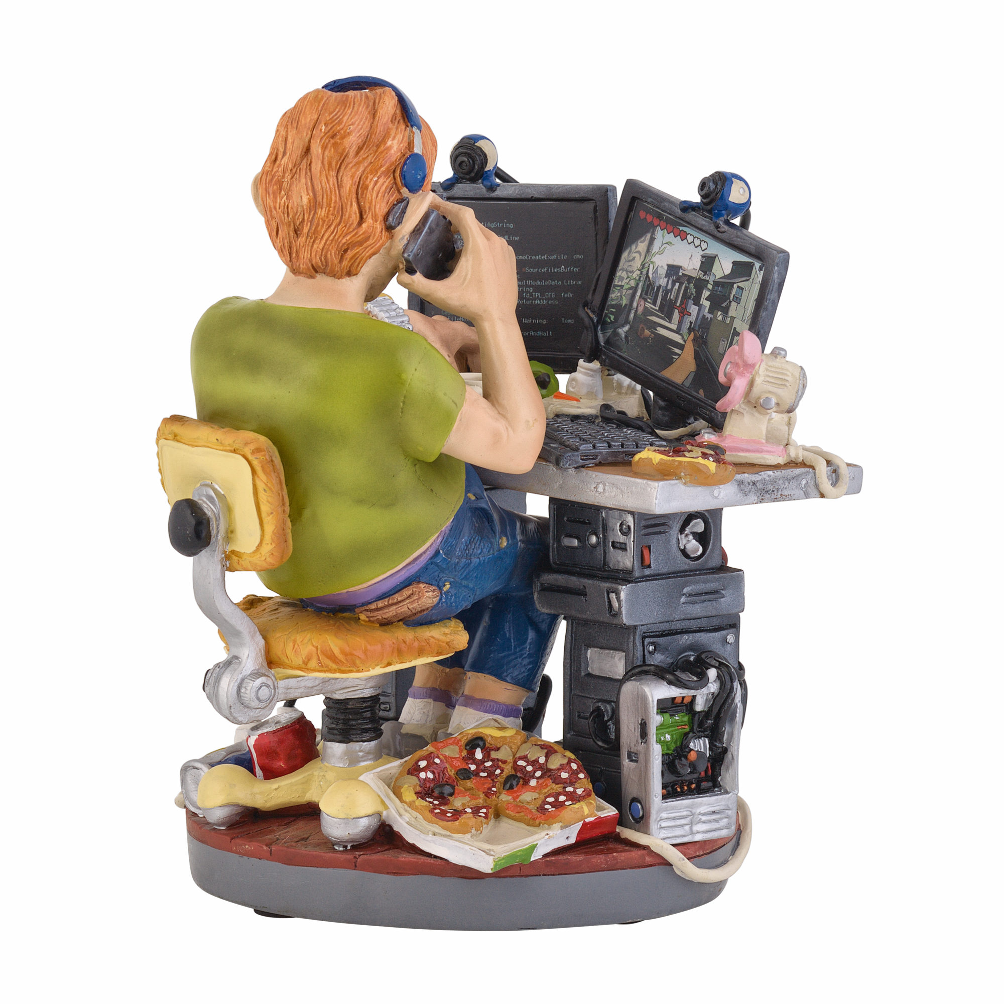 Скульптура "Компьютерщик" — пример нанесения логотипа () | Print Logo