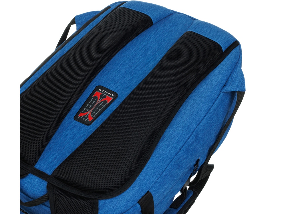 Рюкзак TORBER РИТМ с отделением для ноутбука 15'', синий, полиэстер, 31 x 20 x 47 см, 29 л