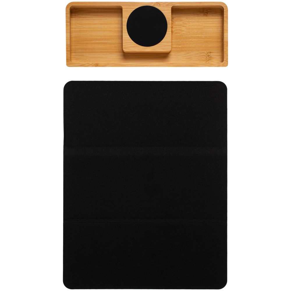 Настольный органайзер Midstream с зарядкой и ковриком для мыши фото на сайте Print Logo.