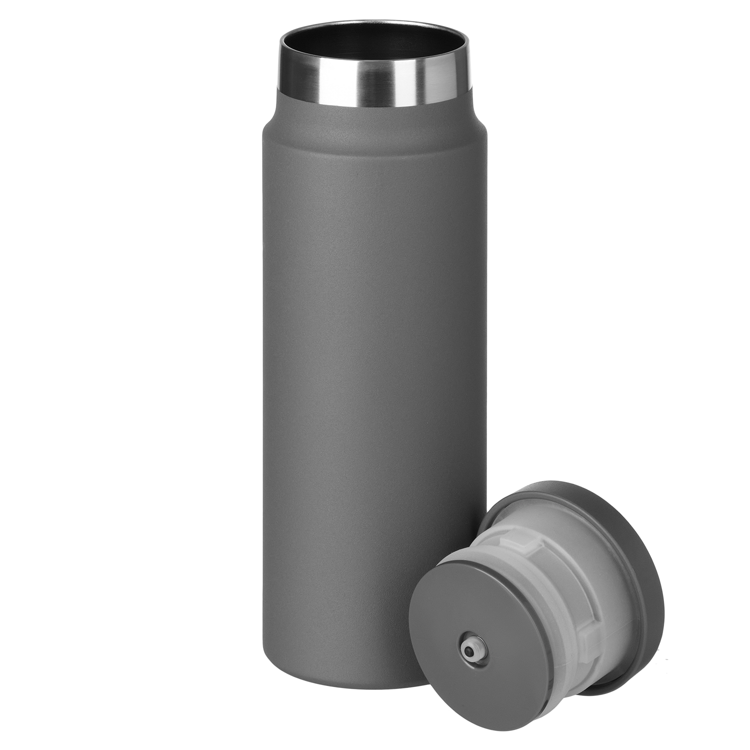 Термобутылка вакуумная герметичная Allegra, серая