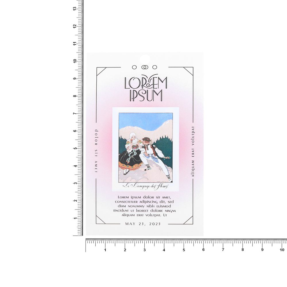 Этикетка бумажная на заказ Paper