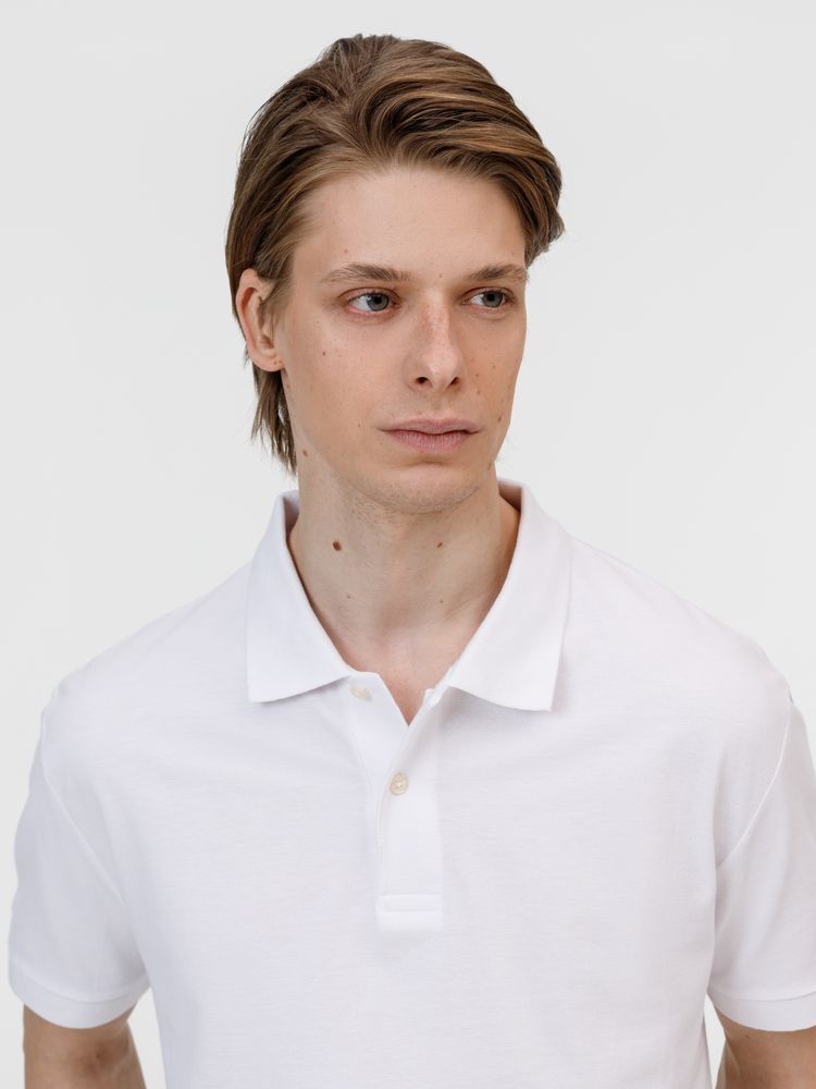 Рубашка поло унисекс Pacific, белая, размер 5XL