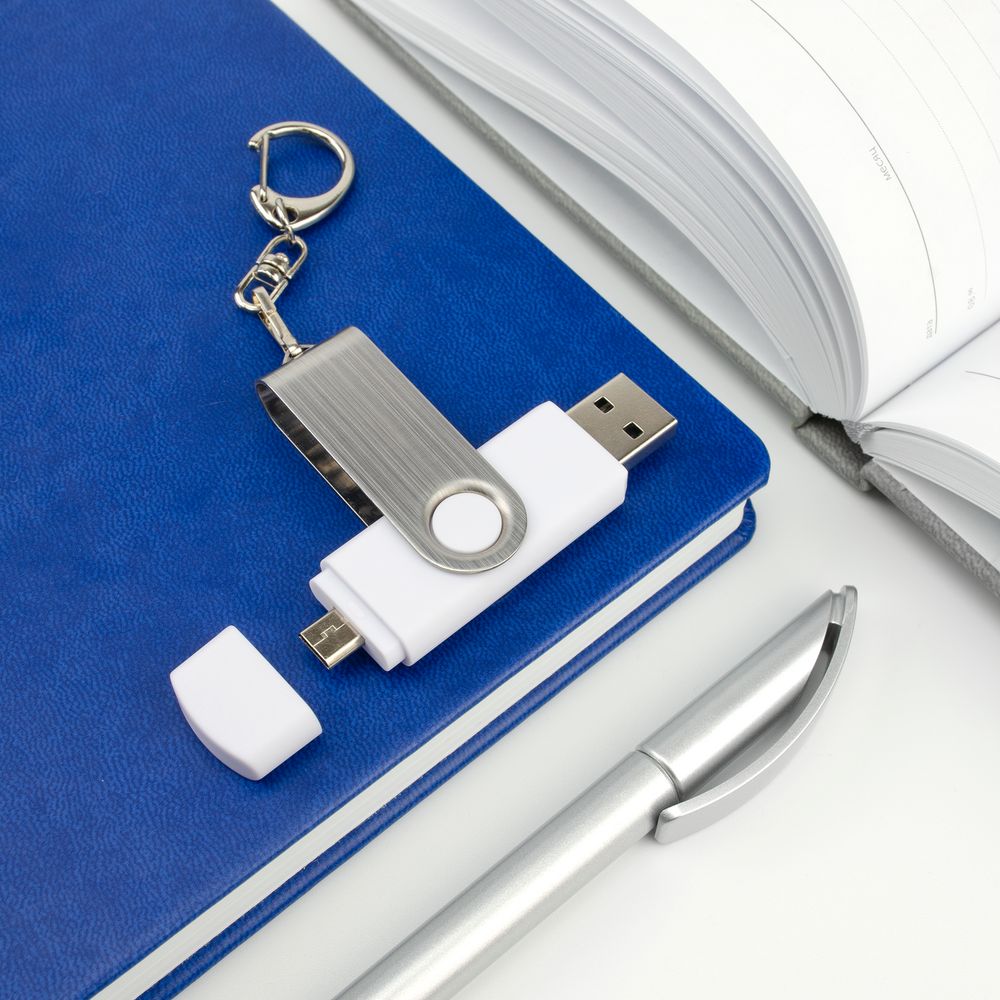 Флешка Double Twist 16 Гб синяя